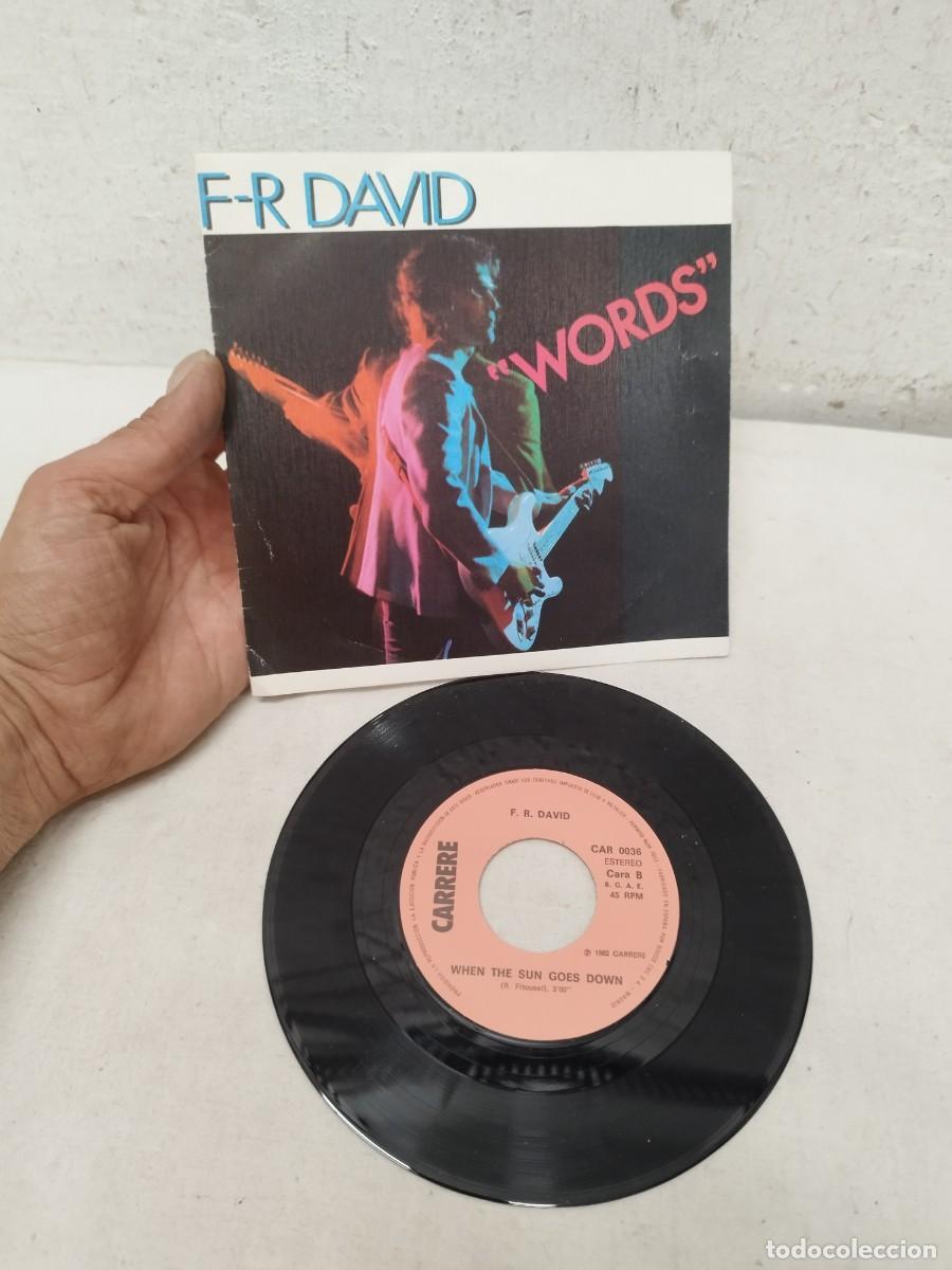 Discos de vinilo: F.R. David &ndash; Words. Single. - Foto 1