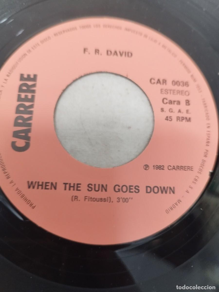 Discos de vinilo: F.R. David &ndash; Words. Single. - Foto 2