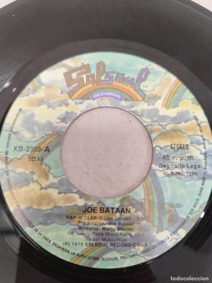 Discos de vinilo: Joe Bataan &ndash; Rap-O Clap-O. Single. - Foto 2
