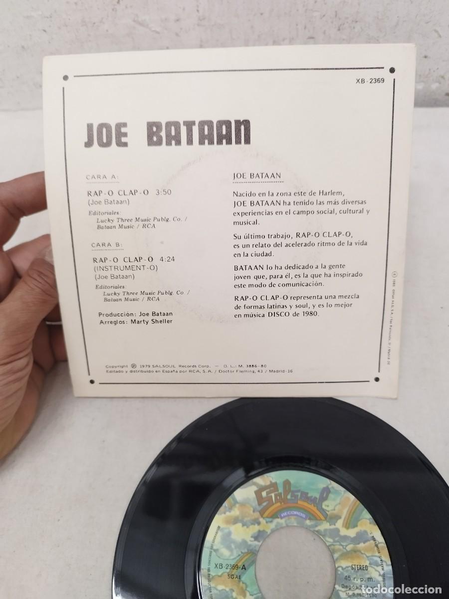 Discos de vinilo: Joe Bataan &ndash; Rap-O Clap-O. Single. - Foto 3