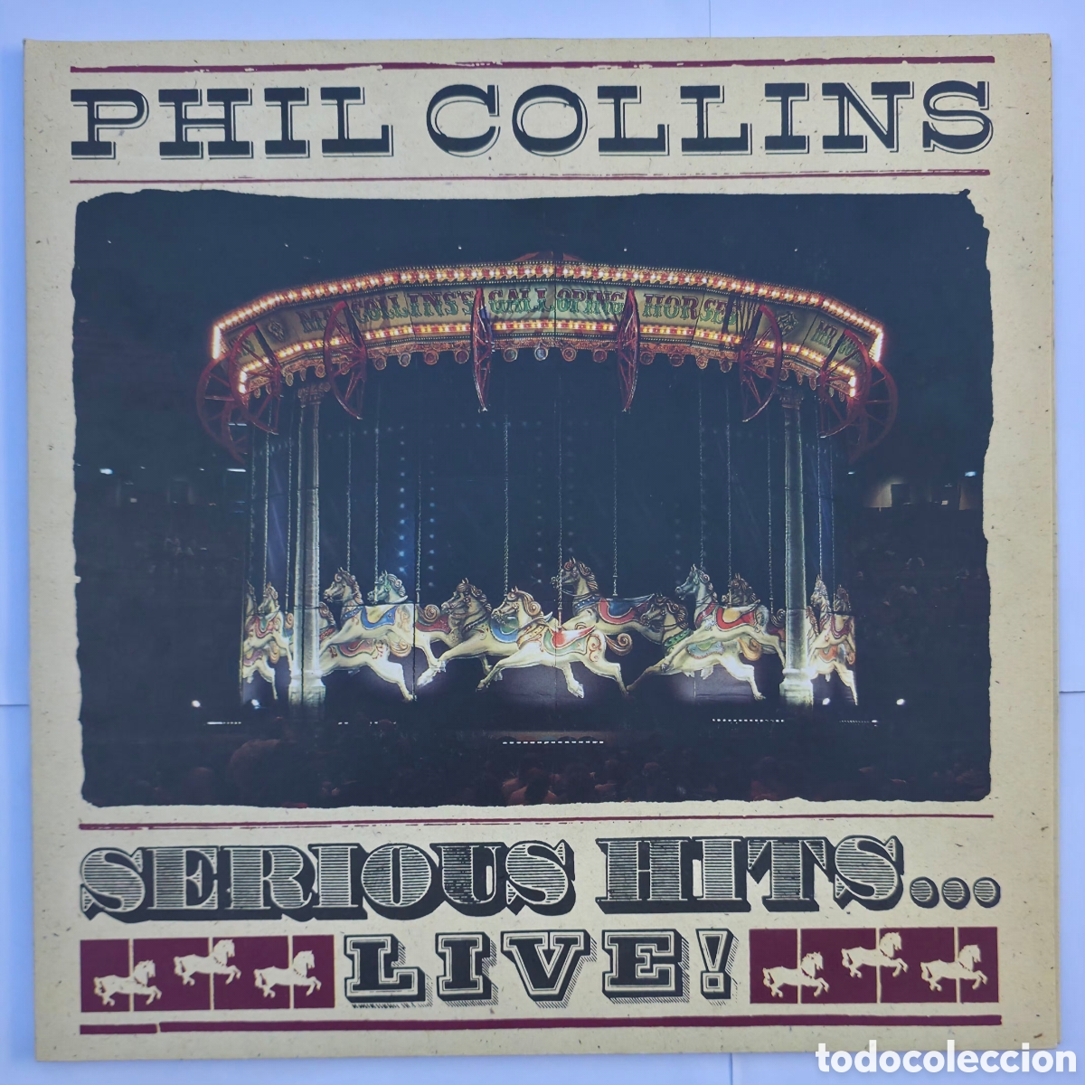 Discos de vinilo: LP Vinilo Phil Collins - Serious Hits... Live! (1990) Edici&oacute;n Original Europea - Prensado Alem&aacute;n WEA