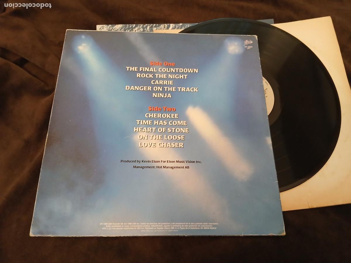 Discos de vinilo: EUROPE LP THE FINAL COUNTDOWN MADE IN SPAIN. 1986 - Foto 3