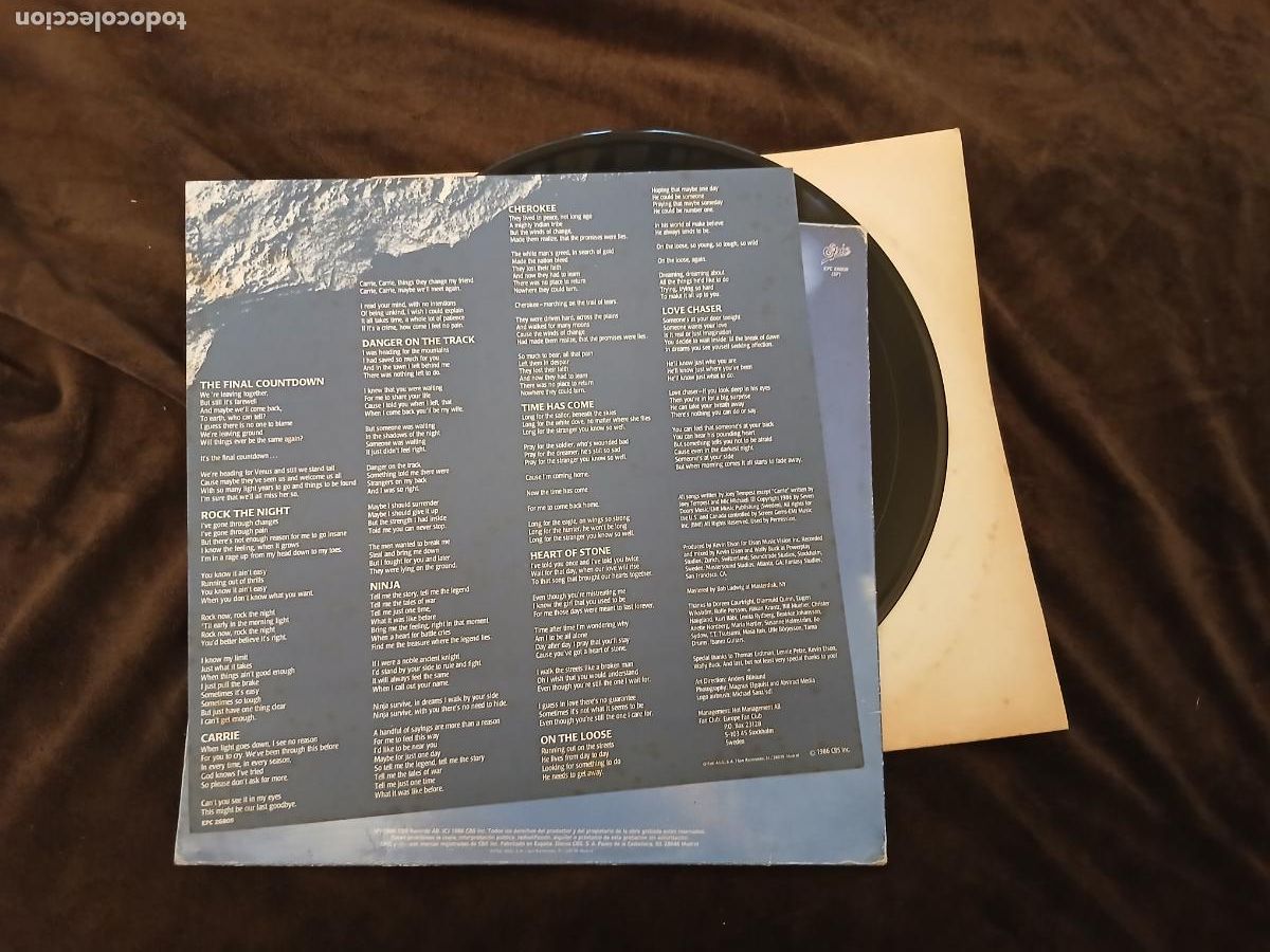 Discos de vinilo: EUROPE LP THE FINAL COUNTDOWN MADE IN SPAIN. 1986 - Foto 4