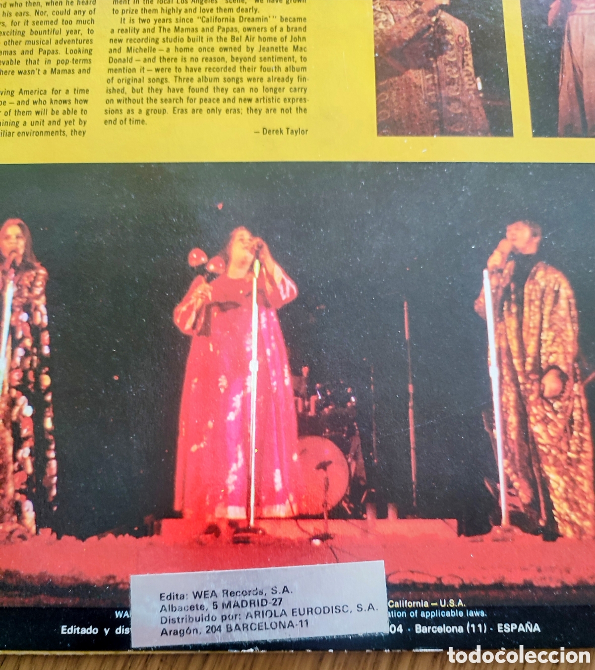 Discos de vinilo: LP THE MAMAS & THE PAPAS - Foto 5