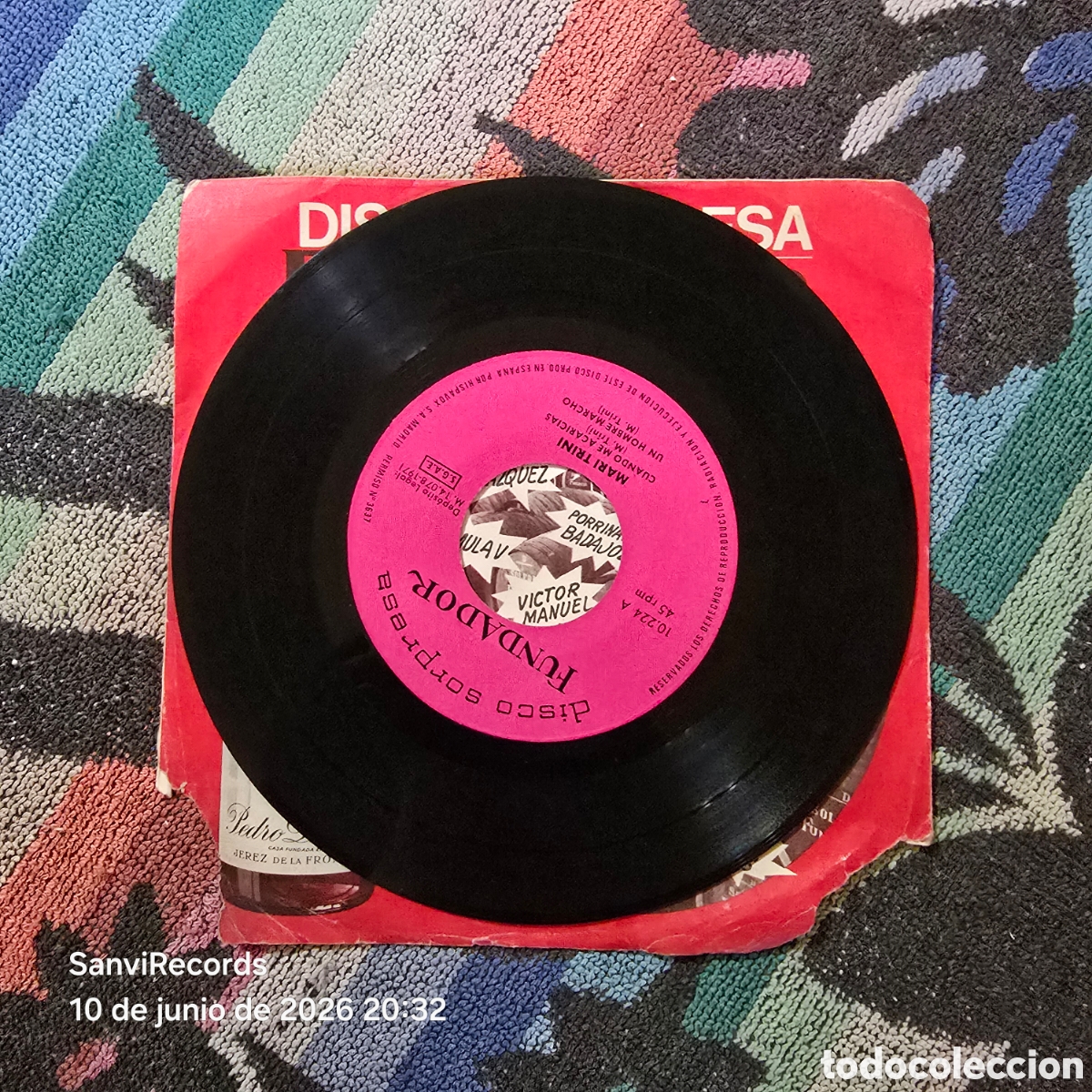Discos de vinilo: [EP] MARI TRINI: CUANDO ME ACARICIAS... (FUNDADOR, HISPAVOX) (1971)