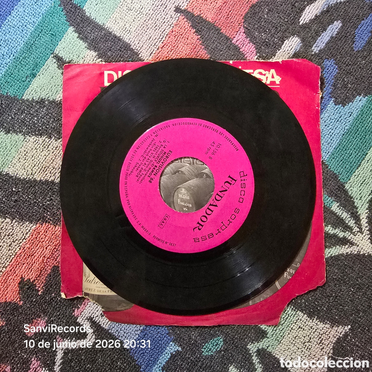 Discos de vinilo: [EP] MIGUEL RAMOS: EUROVISI&Oacute;N '68 (FUNDADOR) (1968)
