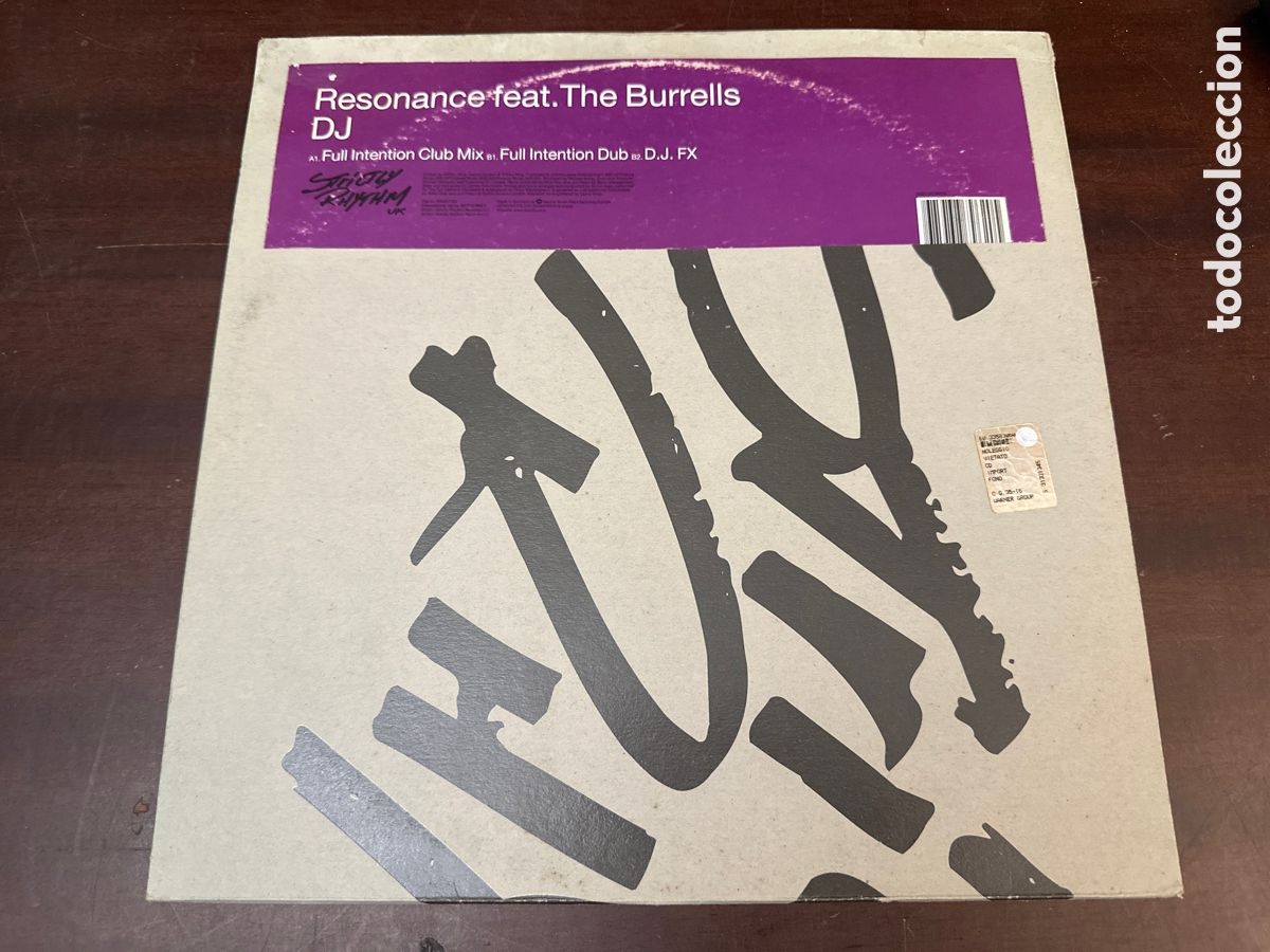 Discos de vinilo: Resonance. Feat. The Burrells &ndash; DJ . 2001 UK England