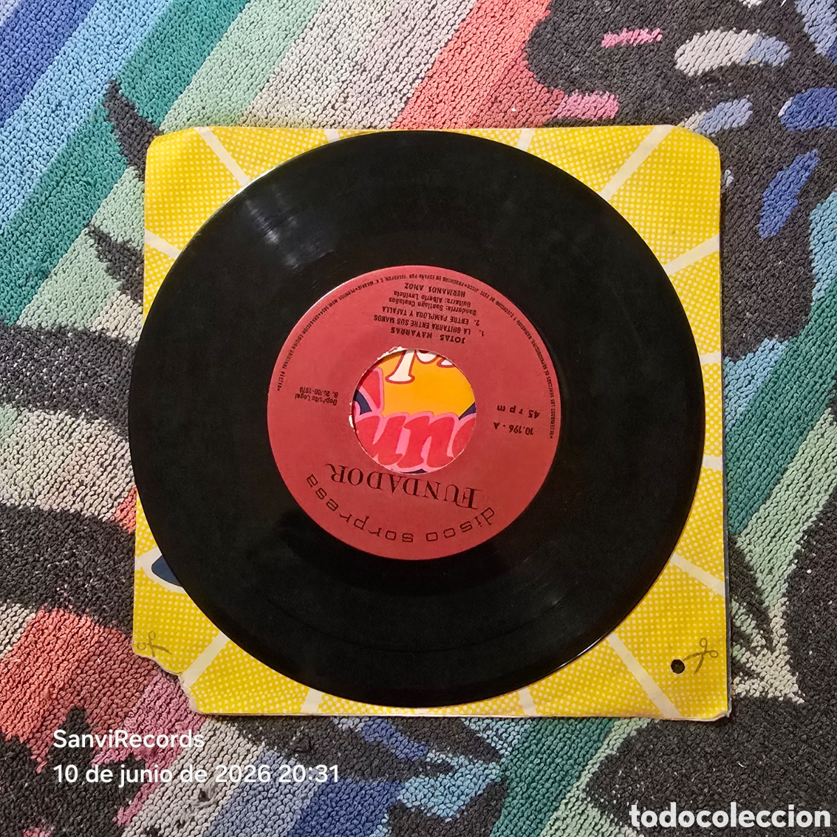 Discos de vinilo: [EP] HERMANOS ANOZ: JOTAS NAVARRAS (FUNDADOR) (1970)