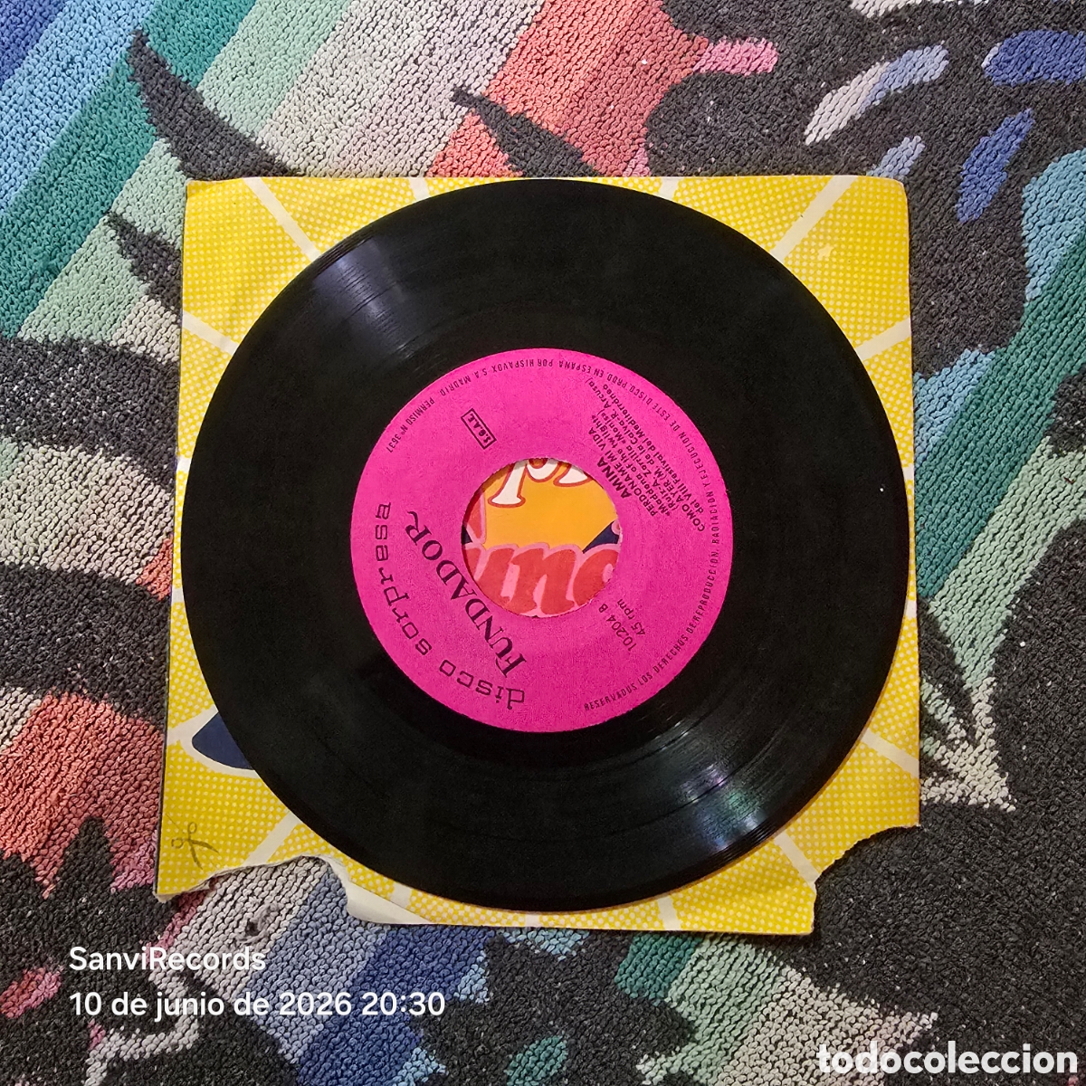 Discos de vinilo: [EP] AMINA: &iexcl;VIVA EL AMOR!... (FUNDADOR) (1970)