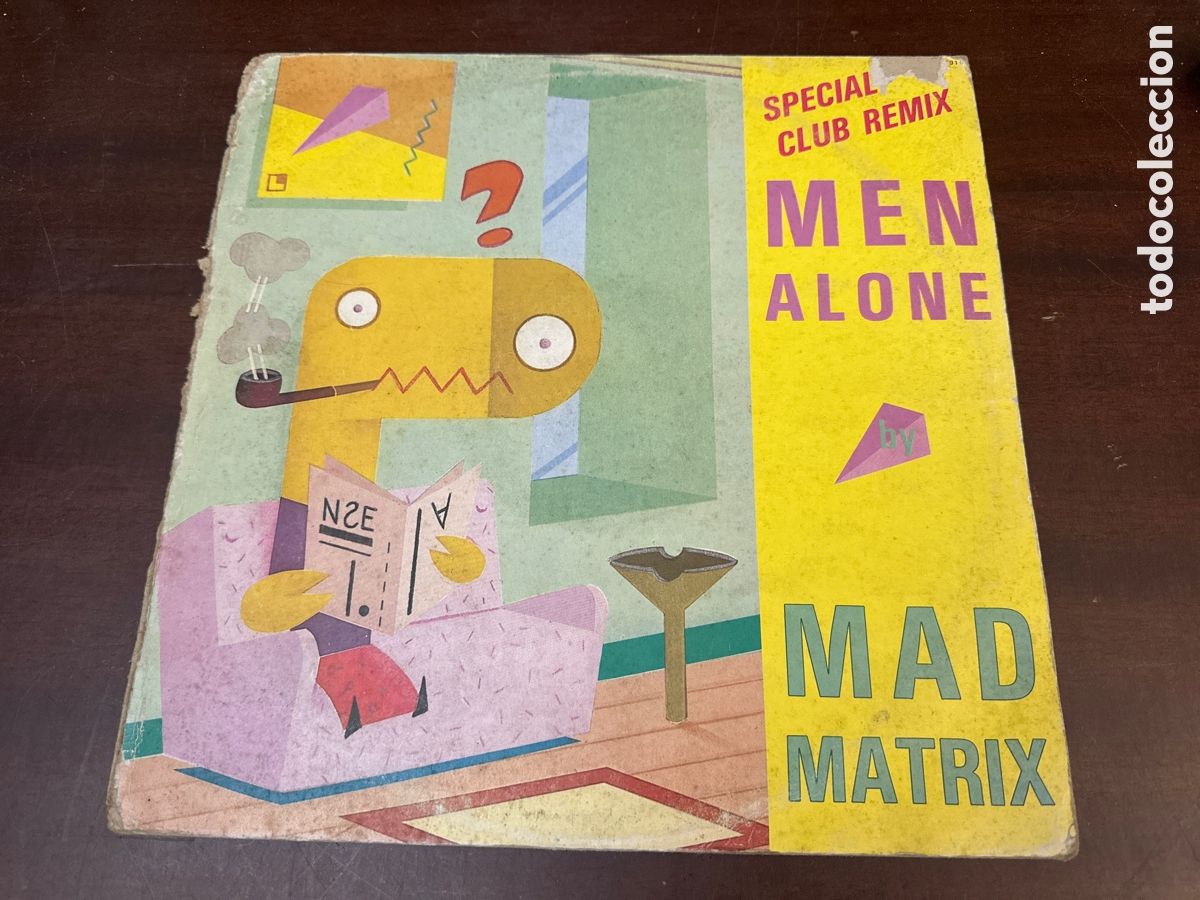 Discos de vinilo: MAD MATRIX, MEN ALONE (SPECIAL CLUB REMIX) MAXI-SINGLE FRANCE 1988