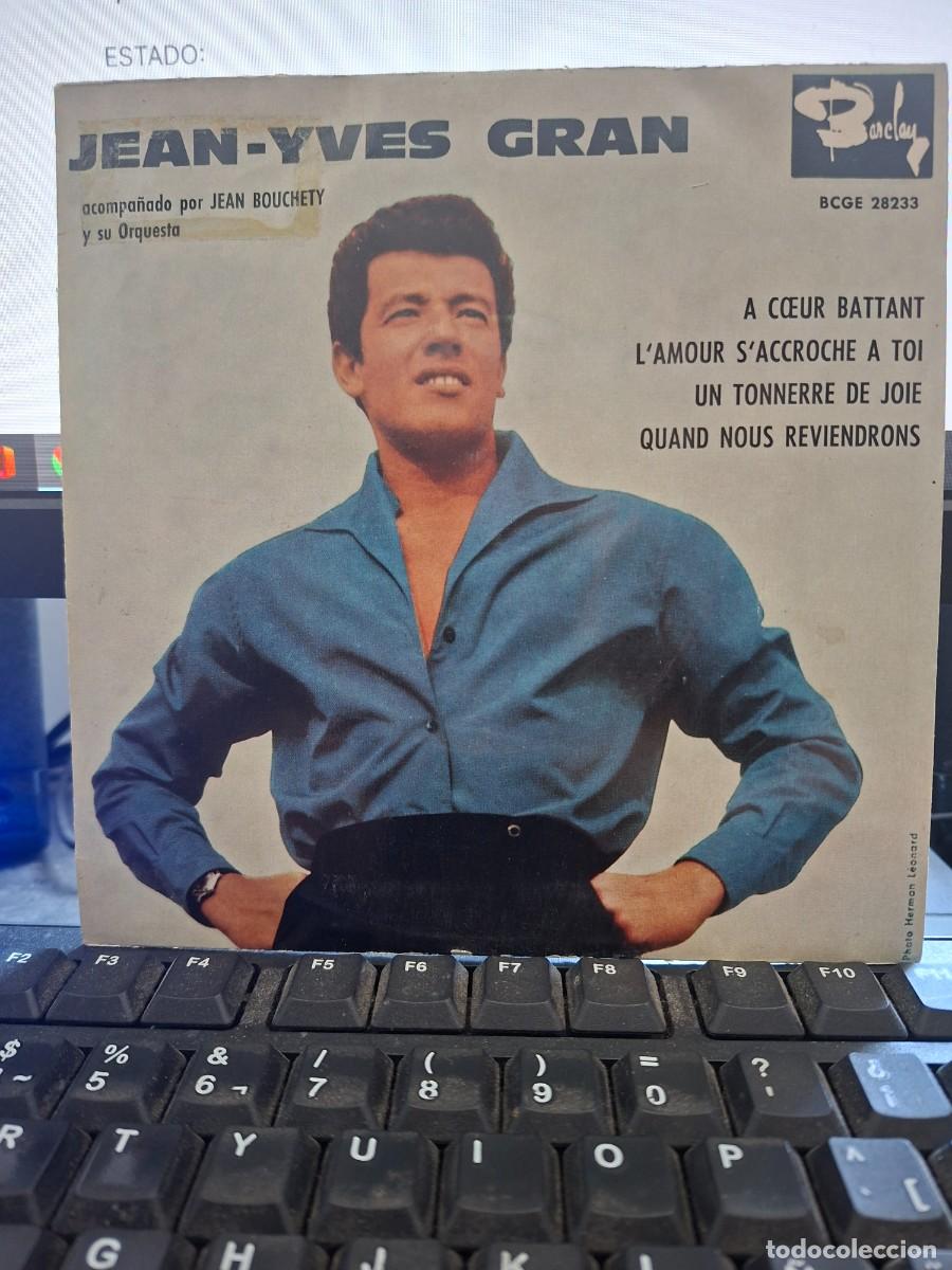 Discos de vinilo: JEAN YVES GRAN - A COEUR BATTANT - EP DE VINILO EDICION ESPA&Ntilde;OLA - C-50