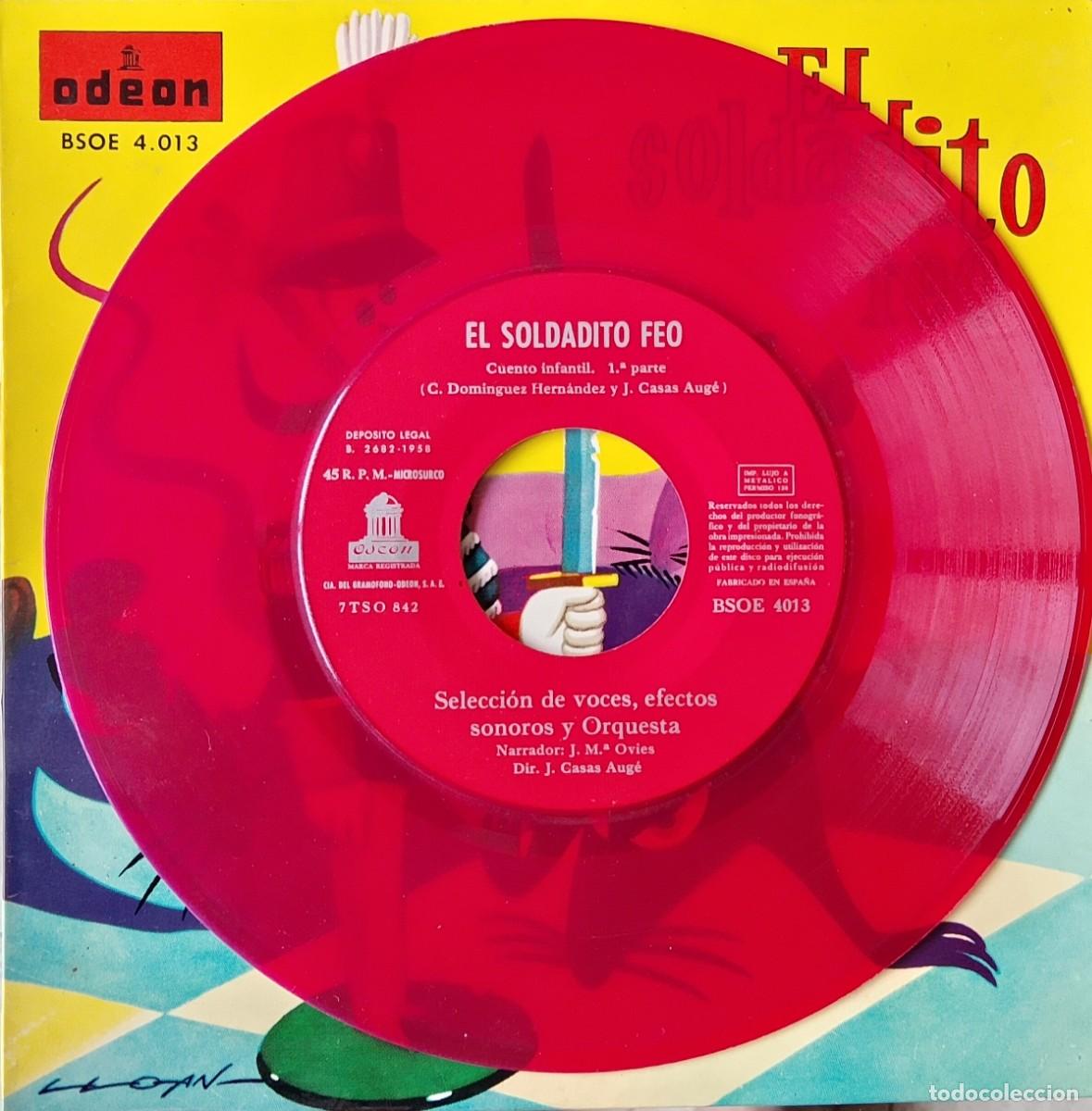 Discos de vinilo: El soldadito feo. Cuento infantil. Vinilo single. - Foto 3