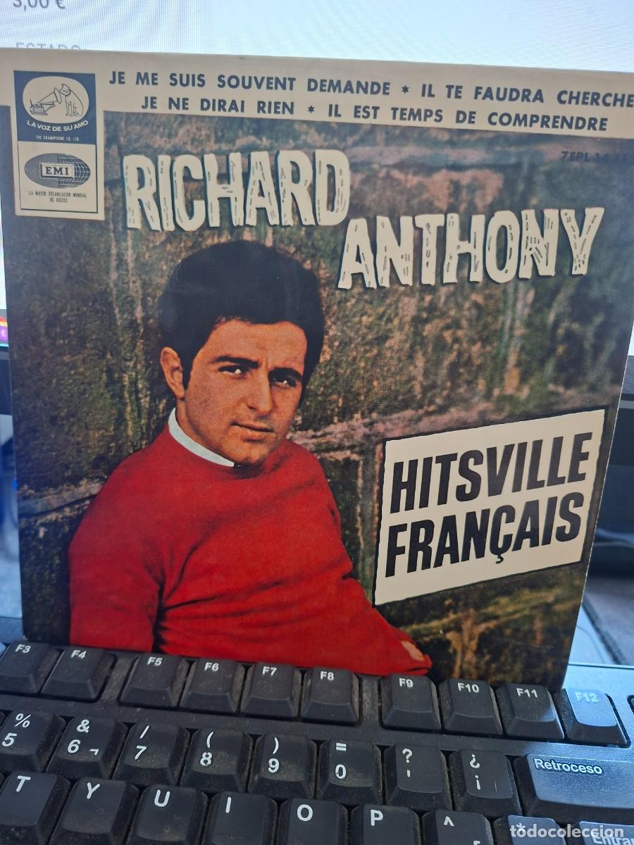 Discos de vinilo: RICHARD ANTHONY - JE NE SUIS SOUVENT DEMANDE - EP DE VINILO EDICION ESPA&Ntilde;OLA - C-50