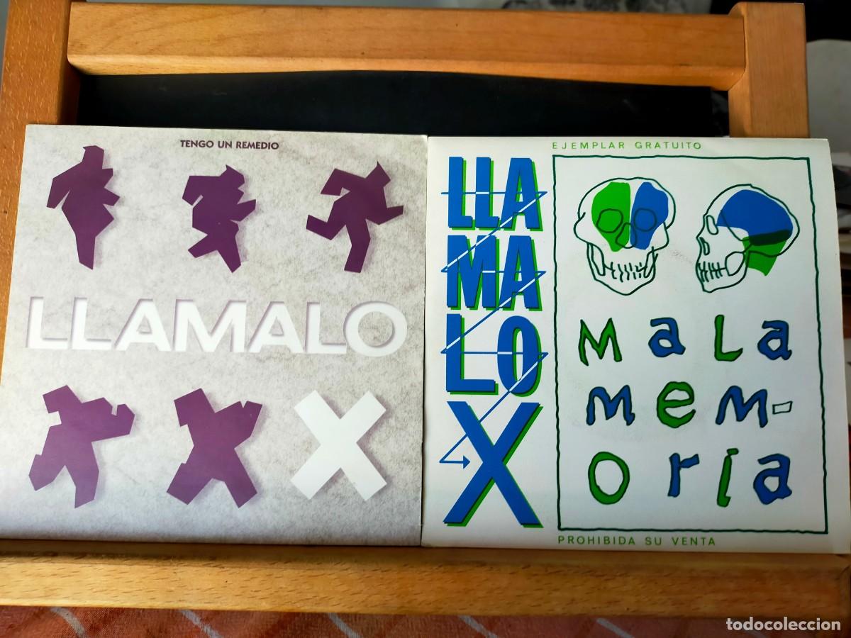 Discos de vinilo: LL&Aacute;MALO X. LOTE DE 2 SINGLES. MALA MEMORIA / TENGO UN REMEDIO - CITA EN MOSC&Uacute;. 1988 - 1989