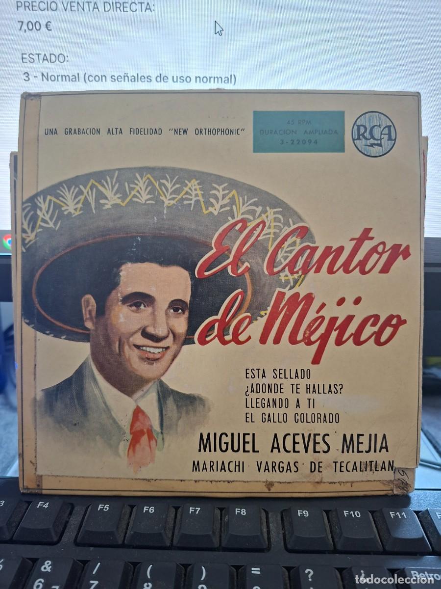 Discos de vinilo: MIGUEL ACEVES MEJIA - ESTA SELLADO - EP DE VINILO - C-45