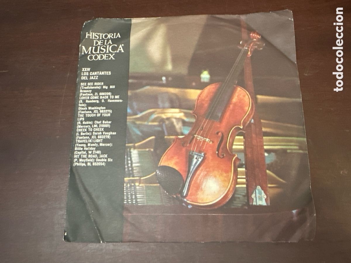 Discos de vinilo: Historia de la musica codex, los cantantes del jazz, single espa&ntilde;ol de 1967