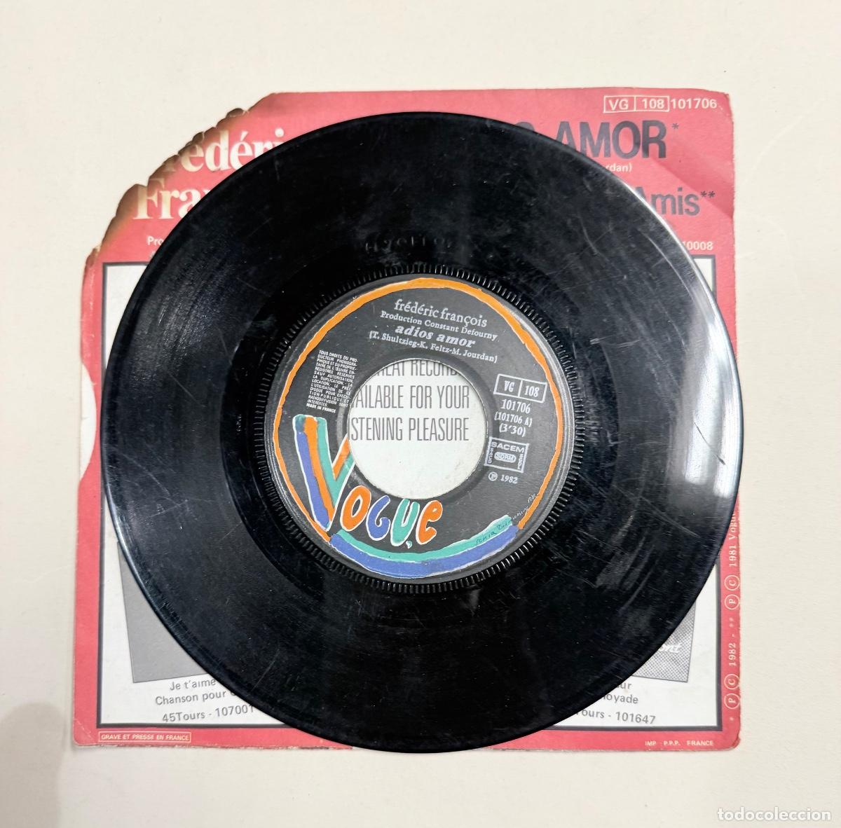 Discos de vinilo: Frederic Francois - Adios Amor - Foto 3