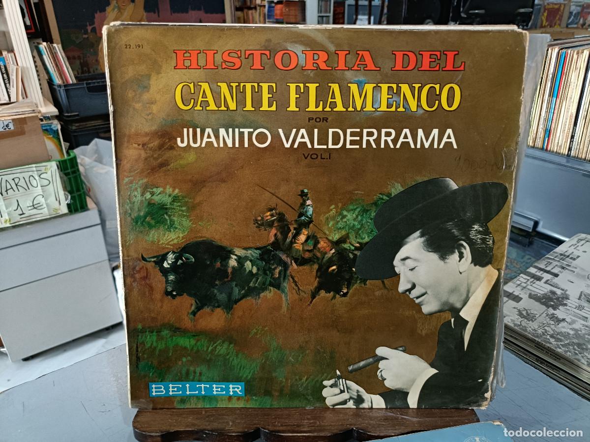 Disques de vinyle: Juanito Valderrama - Historia del Cante Flamenco por Juanito Valderrama, vol. I - LP. Belter 1968