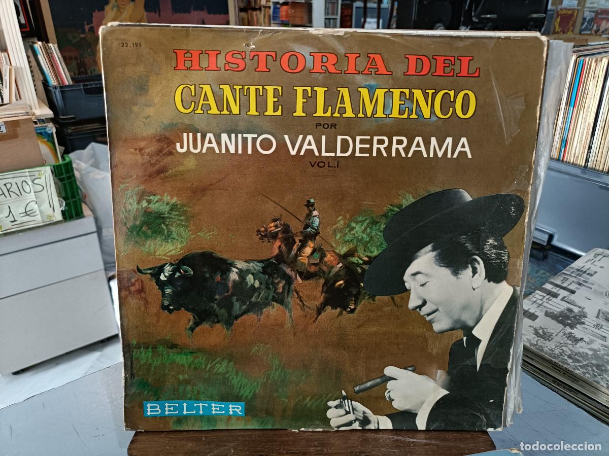 Dischi in vinile: Juanito Valderrama - Historia del Cante Flamenco por Juanito Valderrama, vol. I - LP. Belter 1968