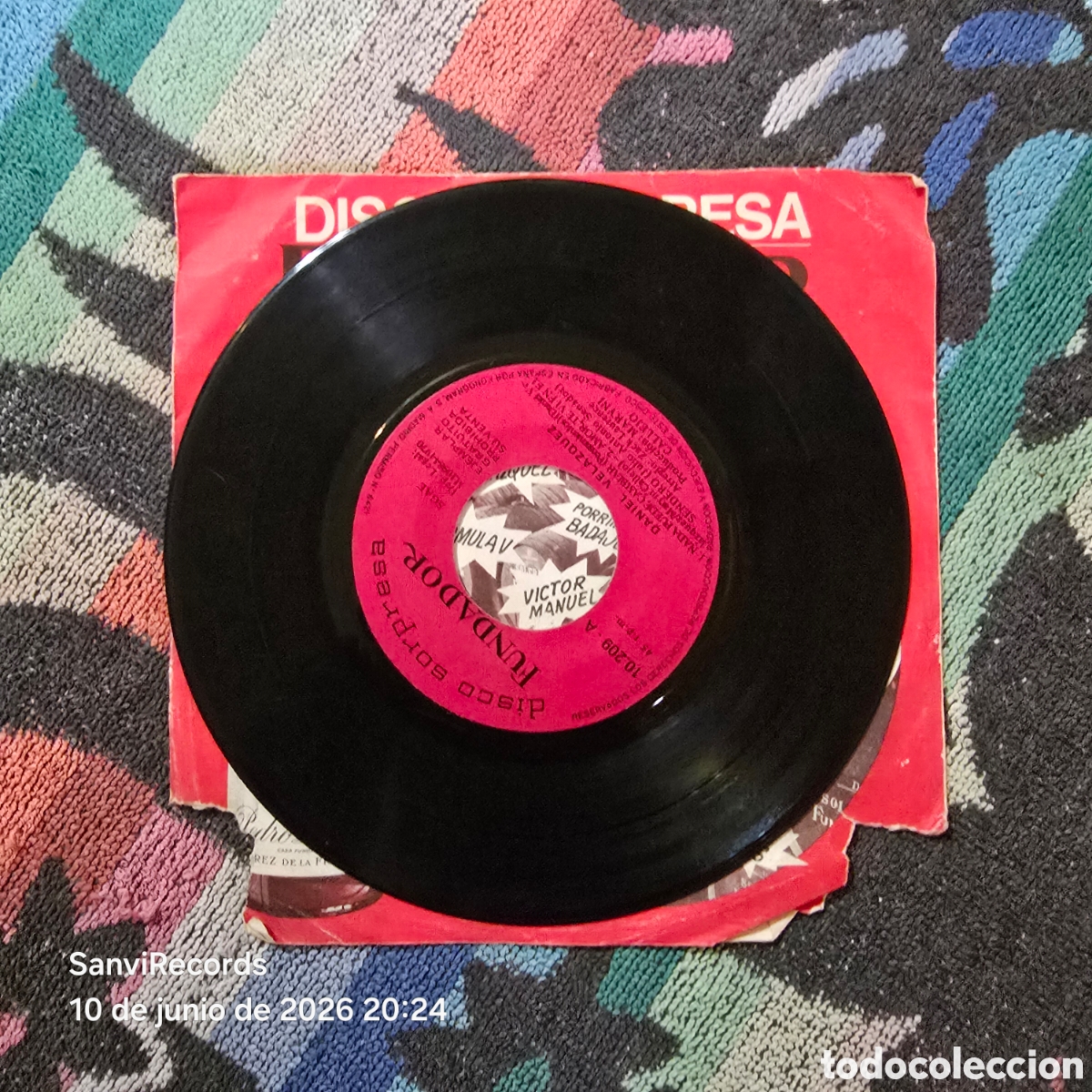 Discos de vinilo: [EP] DANIEL VEL&Aacute;ZQUEZ: NADA PUEDE CAMBIAR... (FUNDADOR) (1970)