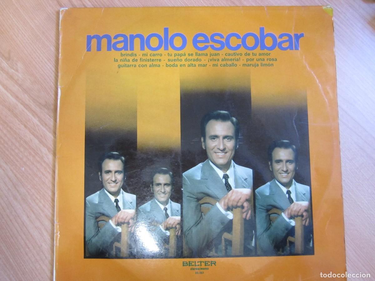 Discos de vinilo: disco vinilo manolo escobar brindis mi carro