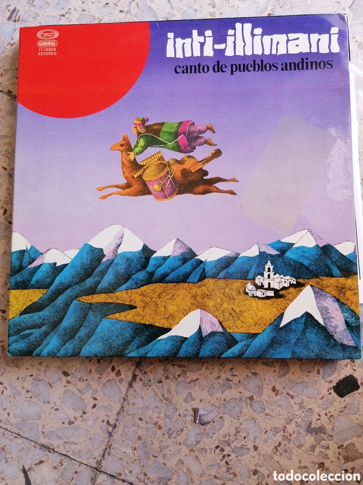 Dischi in vinile: LP INTI ILLIMANI CANTO DE PUEBLOS ANDINOS 1978 ESPA&Ntilde;A PORTADA DOBLE HOJA PROMO