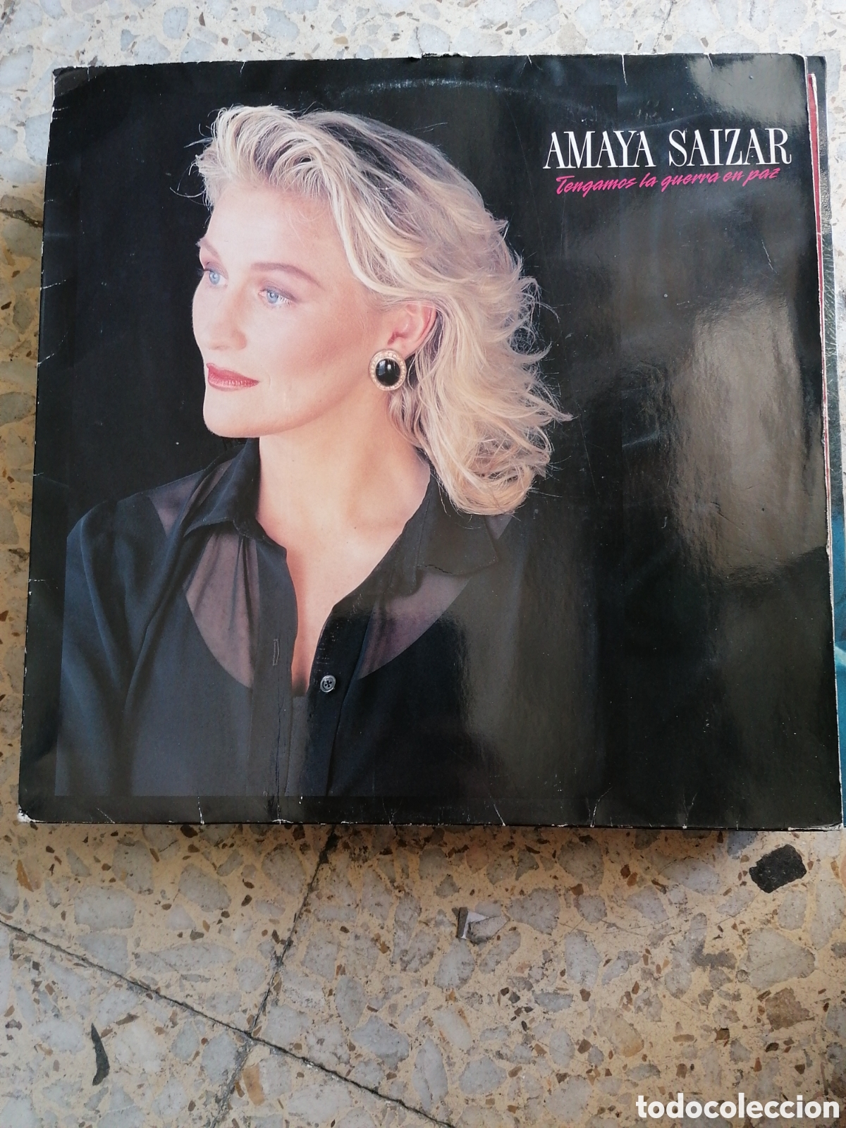 Disques de vinyle: LP AMAYA SAIZAR TENGAMOS LA GUERRA EN PAZ 1990 INSERT