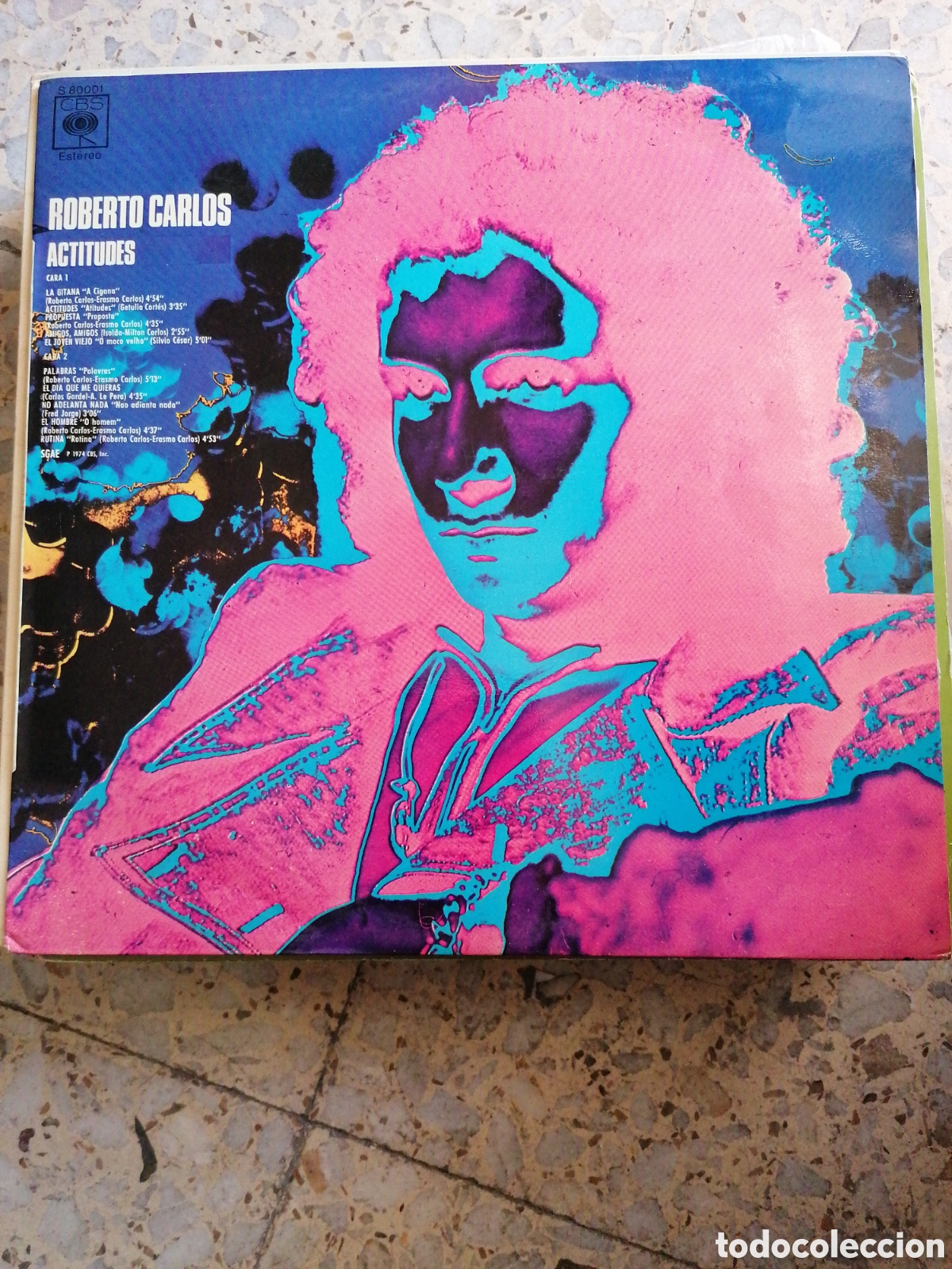 Dischi in vinile: LP ROBERTO CARLOS ACTITUDES 1974 ESPA&Ntilde;A