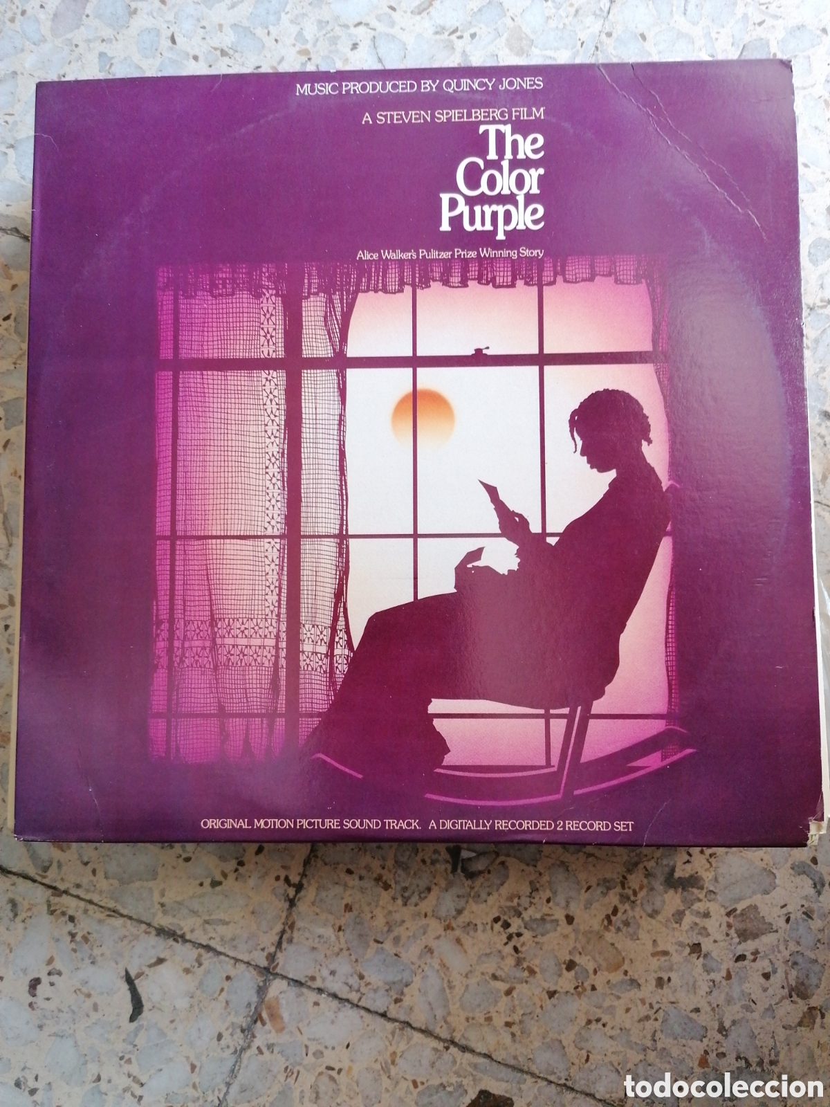 Dischi in vinile: 2 LP EL COLOR PURPURA THE COLOR PURPLE USA 1986 INSERT