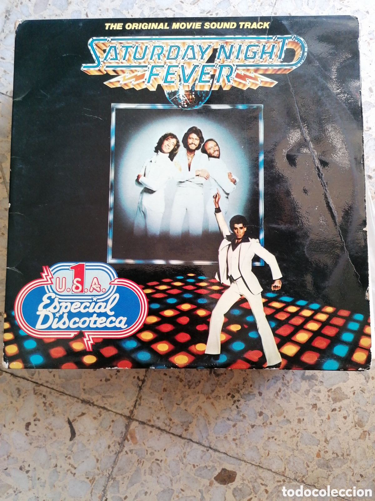 Disques de vinyle: 2 LP FIEBRE DEL SABADO NOCHE SATURDAY NIGHT FEVER SPAIN 1977 INSERT PORTADA DOBLE