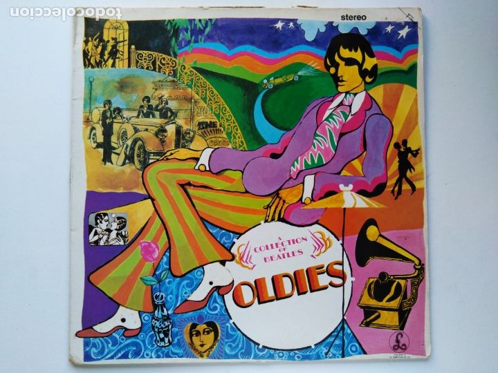 Discos de vinilo: The Beatles-A Collection Of Beatles Oldies (LP Fame) reed. clasico 1966. John Lennon, Paul McCartney