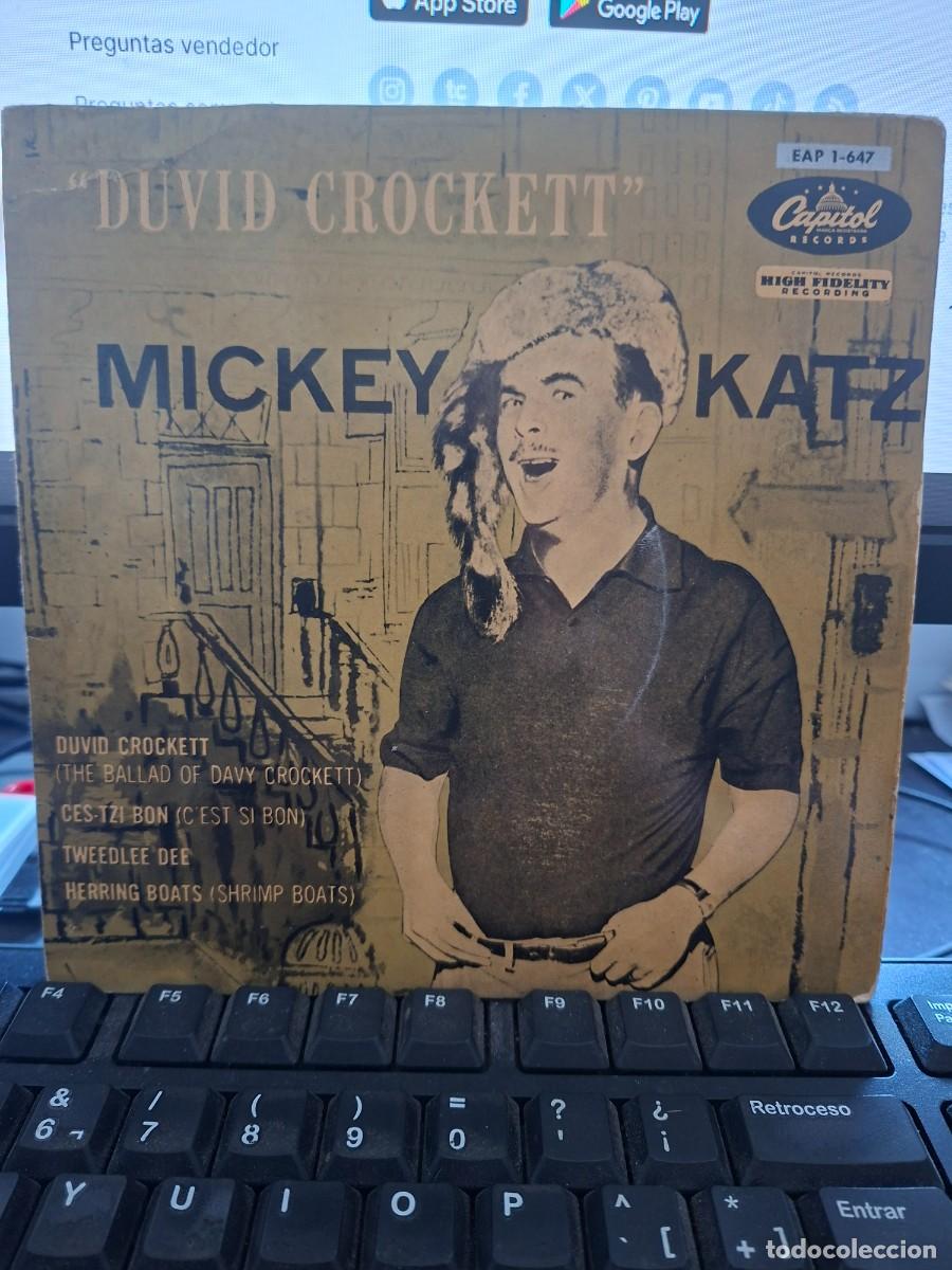 Discos de vinilo: MICKEY KATZ - LA BALADA DE DAVY CROCKETT - EP ESPA&Ntilde;OL DE VINILO C- 52