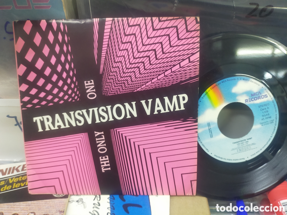 Discos de vinilo: Transvision vamp single promocional the only one Espa&ntilde;a 1989