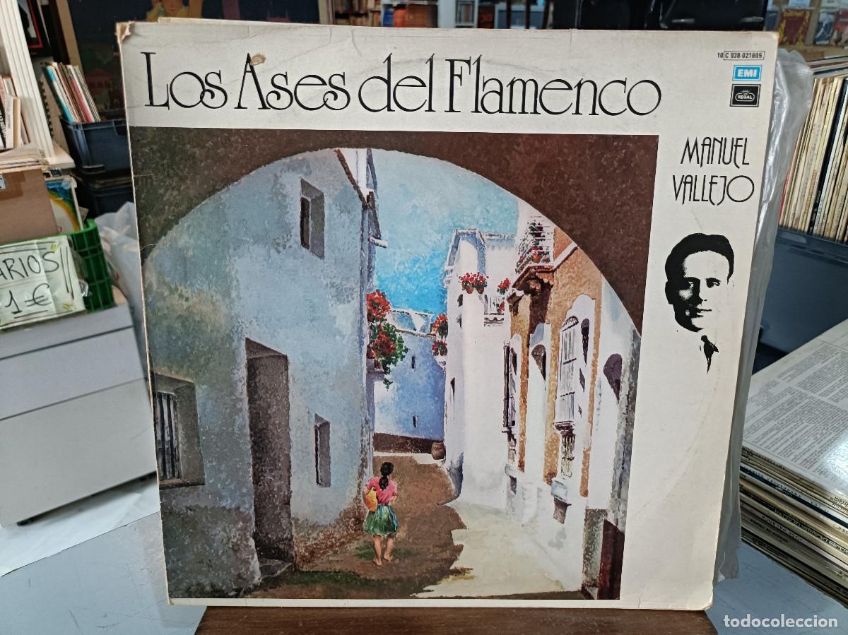 Discos de vinilo: Manuel Vallejo - Los Ases del Flamenco - LP. sello EMI / Regal 1979