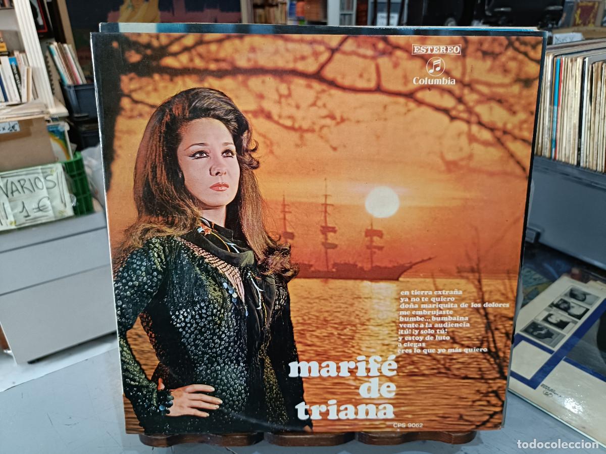 Discos de vinilo: Marif&eacute; de Triana - En tierra extra&ntilde;a, Ya no te quiero, A Ciegas, ... - LP. sello Columbia 1970