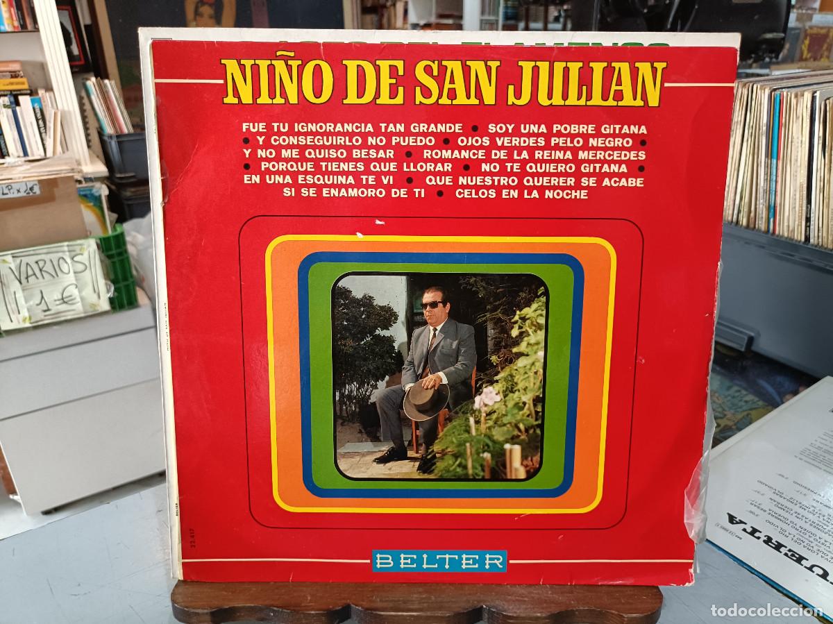 Discos de vinilo: Ni&ntilde;o de San Juli&aacute;n - Ojos verdes negro pelo, Soy una pobre Gitana, ... - LP. sello Belter 1970