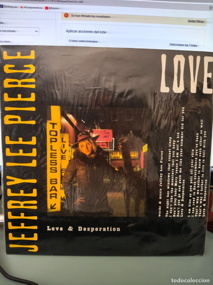 Discos de vinilo: Jeffrey Lee Pierce. Love and Desperation
