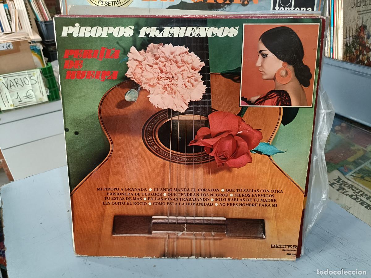 Discos de vinilo: Perlita de Huelva - Piropos Flamencos - LP. sello Belter 1977