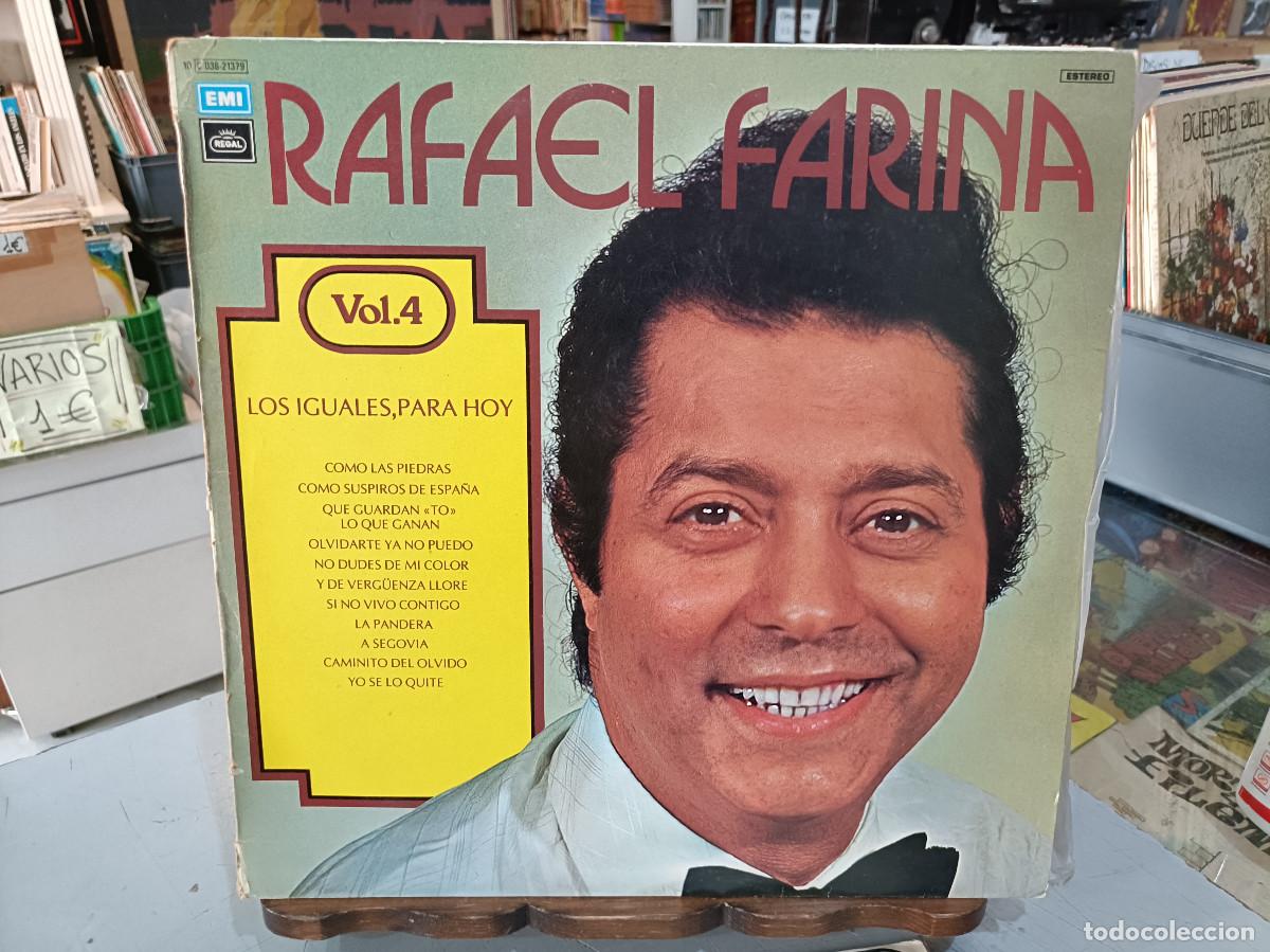 Discos de vinilo: Rafael Farina - vol. 4 - Los Iguales para hoy, COmo las piedras, A Segovia, ... - LP. EMI/Regal 1977