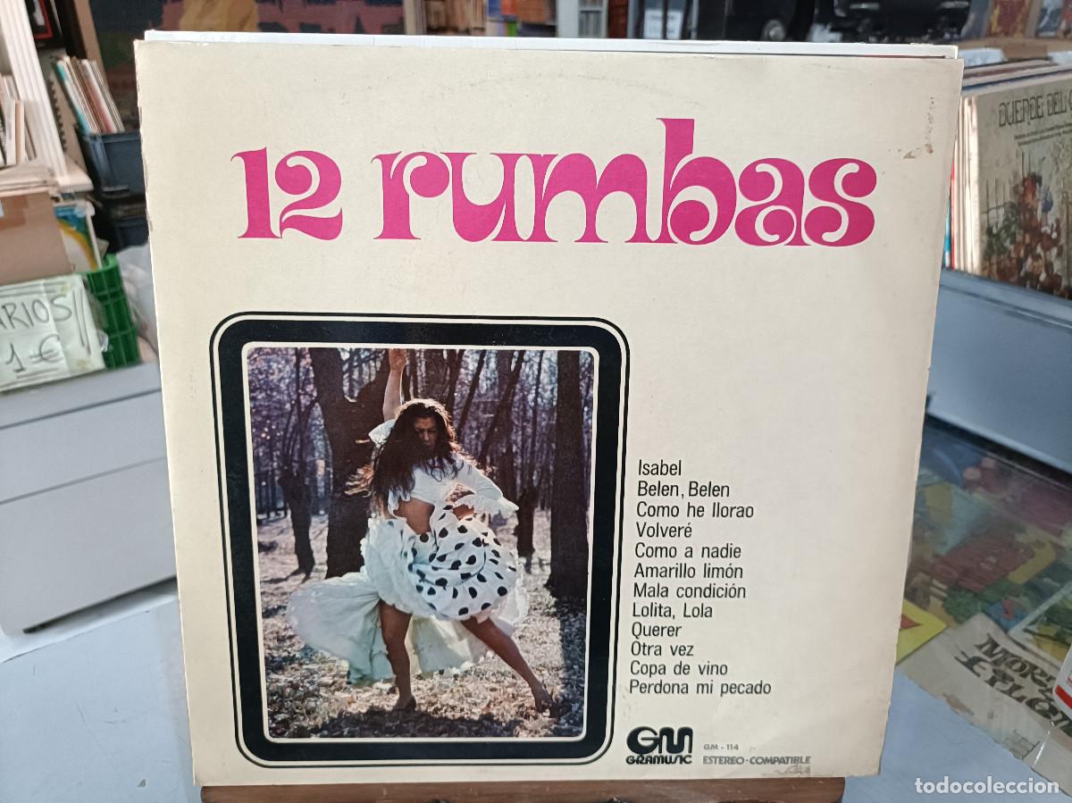 Discos de vinilo: Rumbas - 12 Rumbas - Varios - LP. sello Gramusic 1971