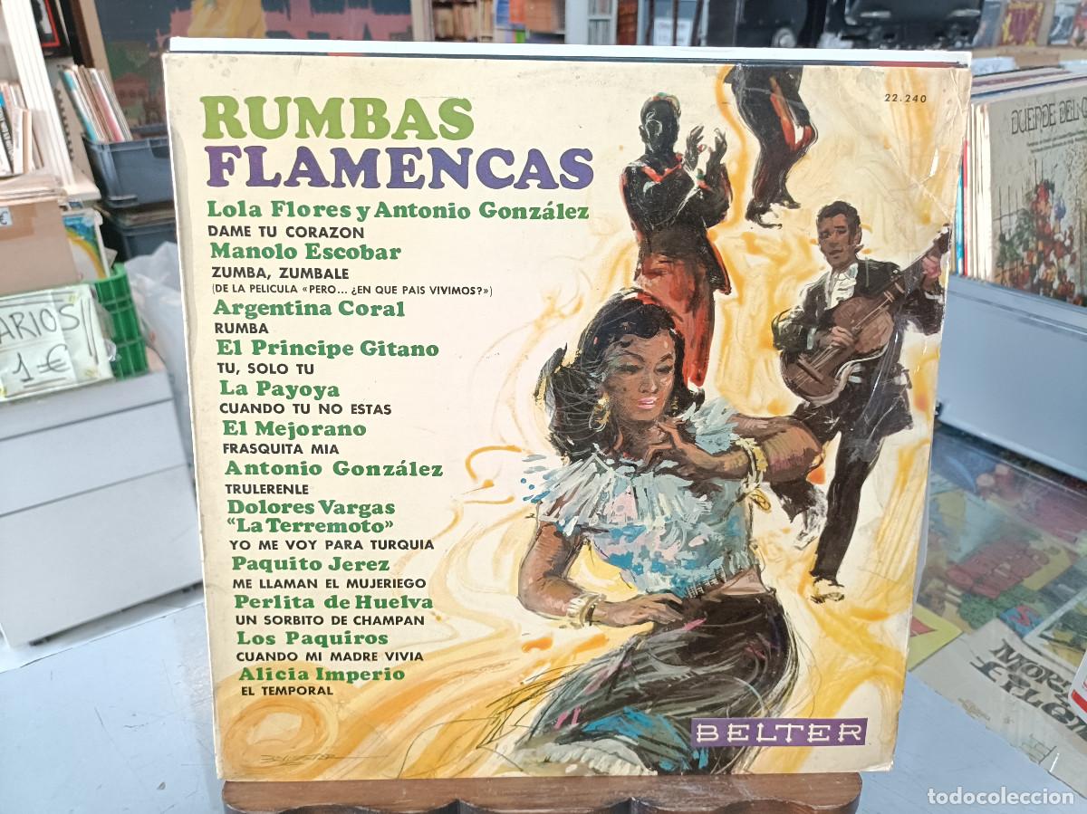 Discos de vinilo: Rumbas Flamencas - Lola Flores y Antonio Gonz&aacute;lez, Manolo Escobar, EL Mejorano, .. - LP. Belter 1968