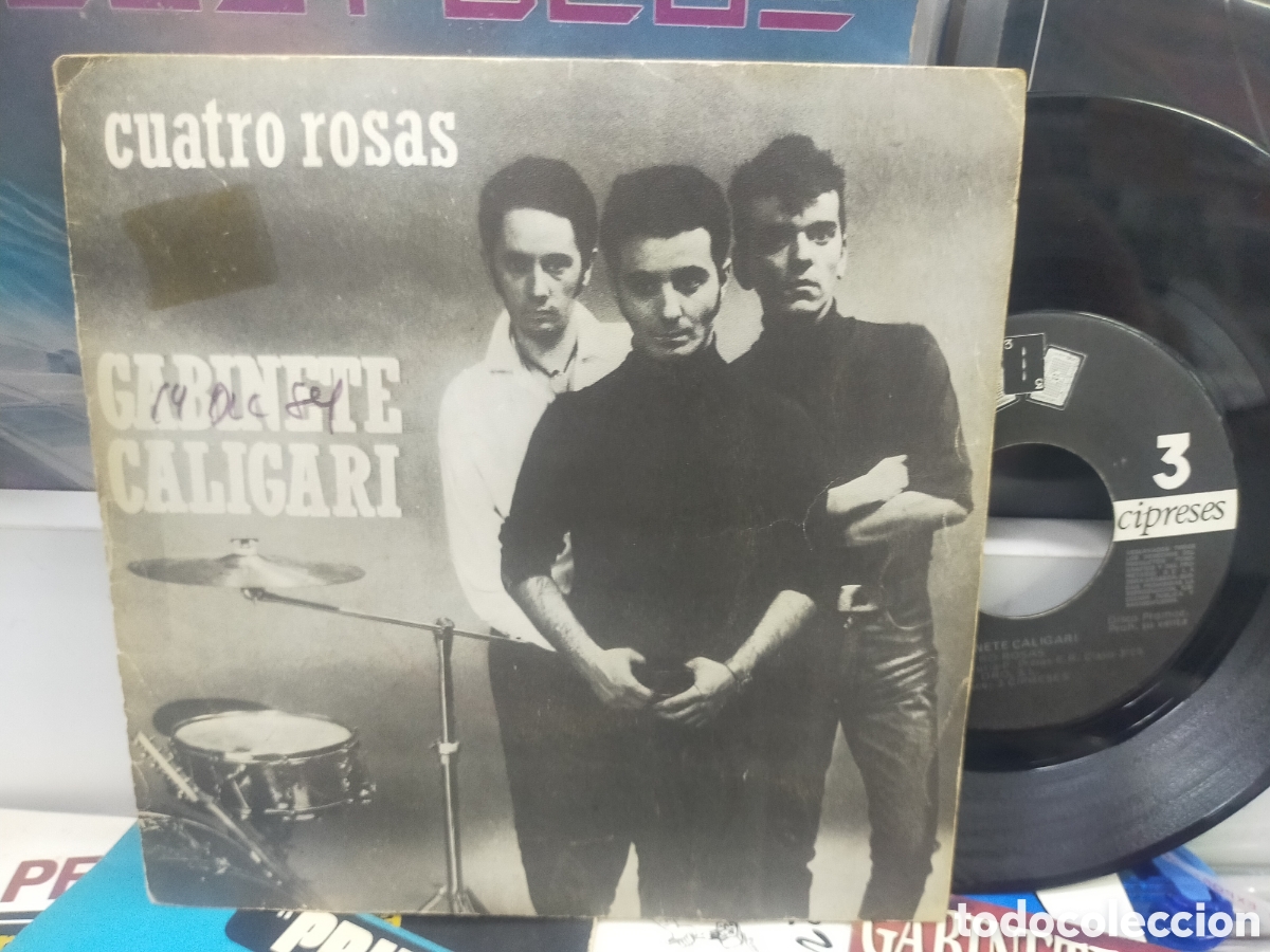 Discos de vinilo: Gabinete caligari single promocional cuatro rosas / m&aacute;s dura ser&aacute; la ca&iacute;da 1984