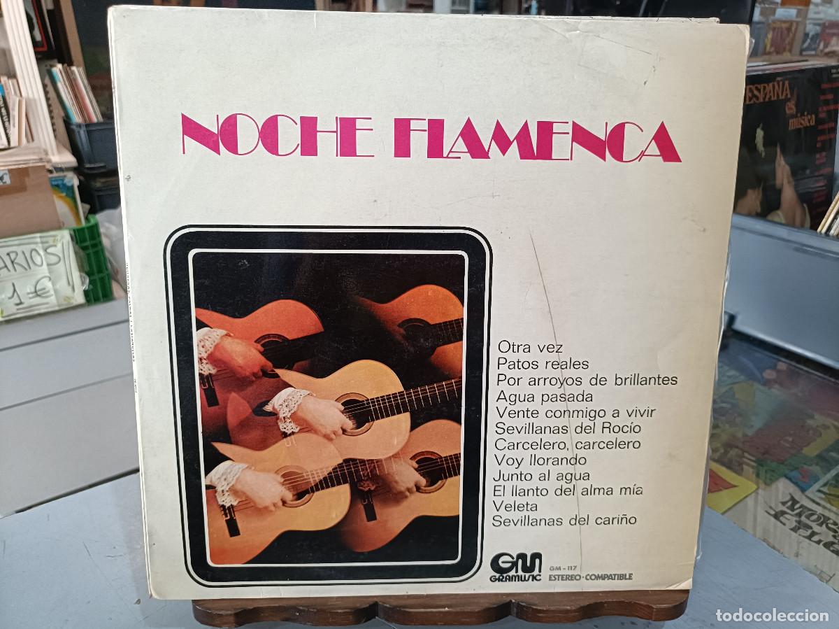Discos de vinilo: Noche Flamenca - Rumbas, Fandangos, Buler&iacute;as, Soleares, ... - LP. sello Gramusic 1971