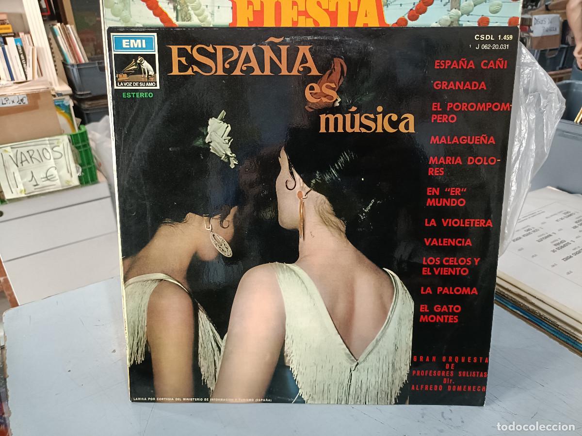 Discos de vinilo: Espa&ntilde;a es M&uacute;sica - Espa&ntilde;a Ca&ntilde;&iacute;, Granda, El Porompompero, Malague&ntilde;a, ... - LP. EMI 1968