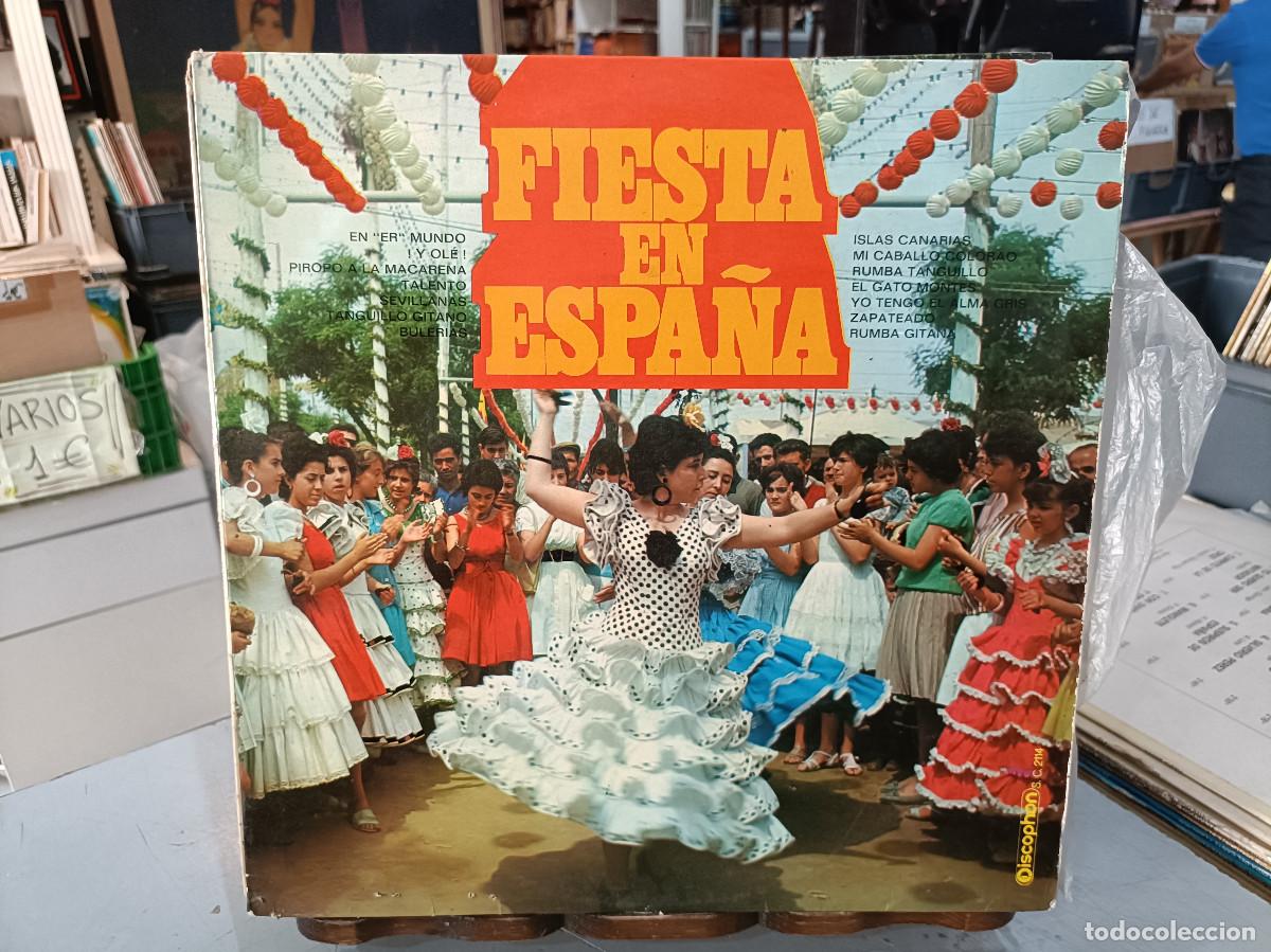 Discos de vinilo: Fiesta en Espa&ntilde;a - En er mundo, Islas Canarias, Mi Caballo Colorao, Buler&iacute;as, ... LP. Discophon 1971