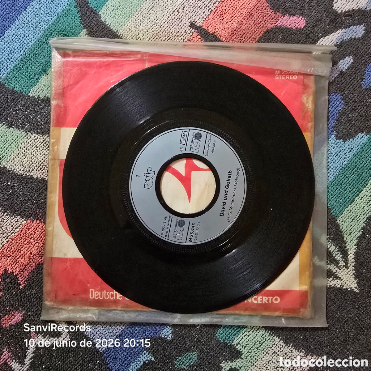 Discos de vinilo: [SINGLE] WIR: DAVID + GOLIATH - JERUSALEM (METRONOME) (1972) - Foto 2