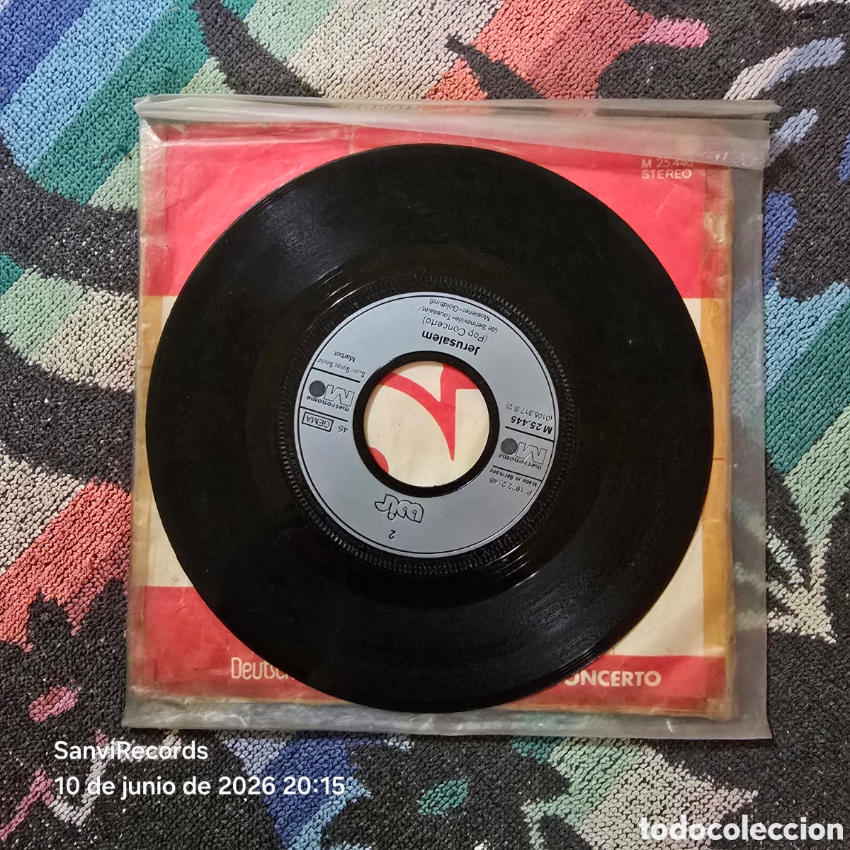 Discos de vinilo: [SINGLE] WIR: DAVID + GOLIATH - JERUSALEM (METRONOME) (1972) - Foto 3