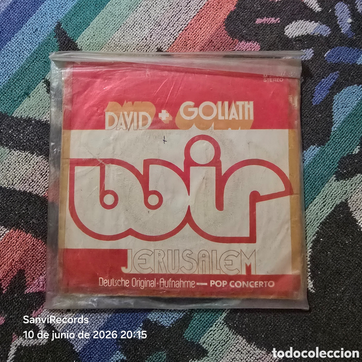 Discos de vinilo: [SINGLE] WIR: DAVID + GOLIATH - JERUSALEM (METRONOME) (1972)