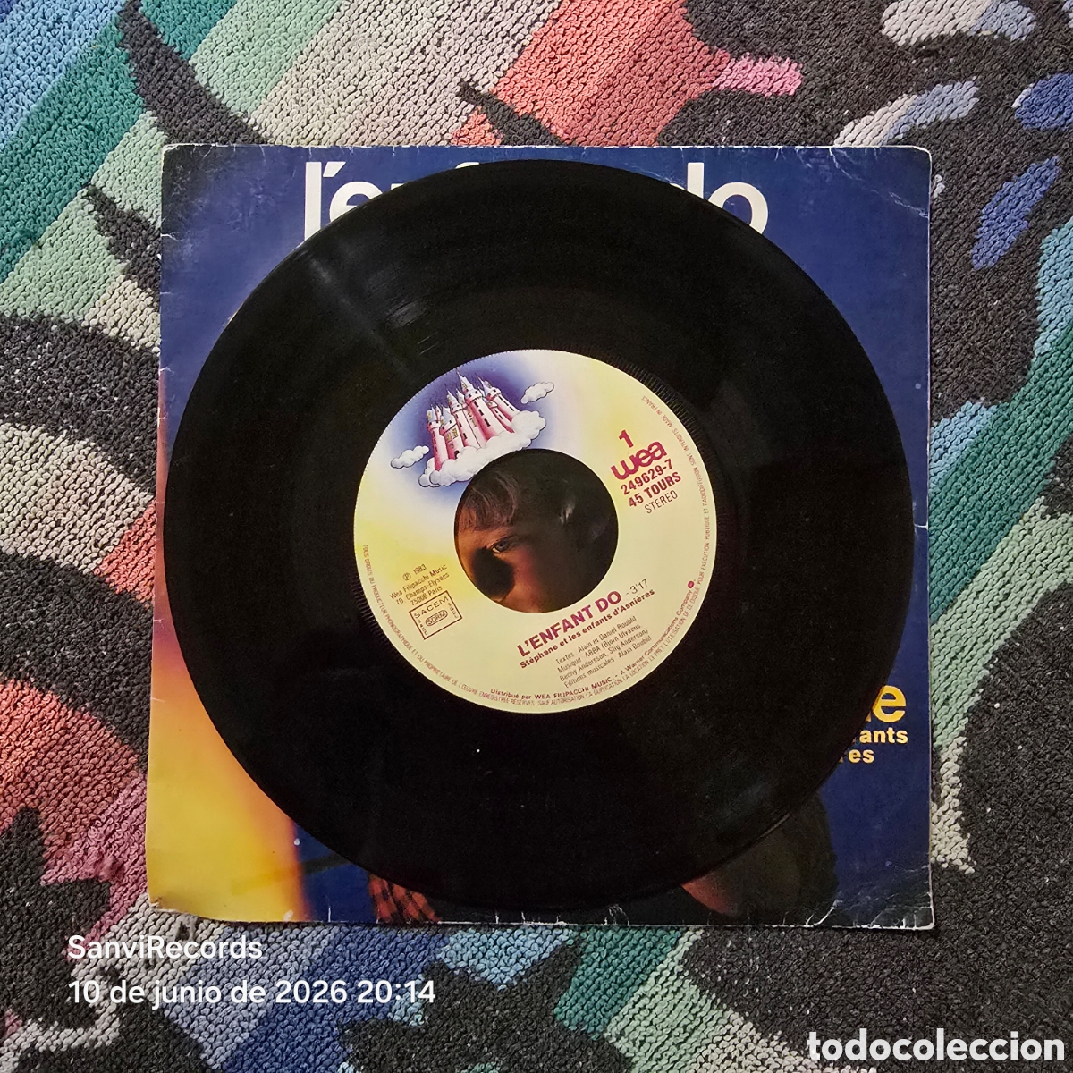 Discos de vinilo: [SINGLE] ST&Eacute;PHANE - CATHERINE FERRY: LENFANT DO - ABBACADABRA (WEA) (1983) - Foto 2