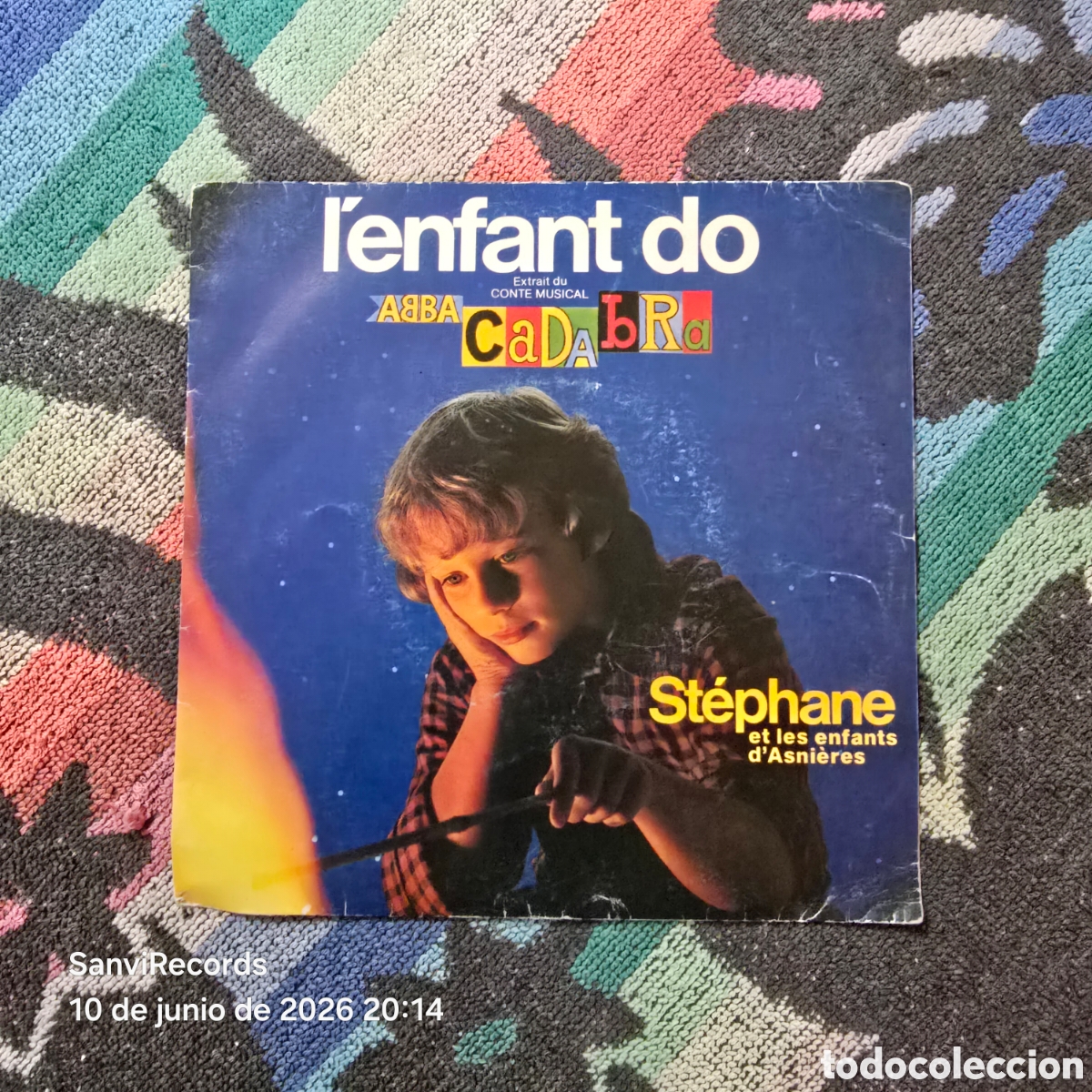 Discos de vinilo: [SINGLE] ST&Eacute;PHANE - CATHERINE FERRY: L'ENFANT DO - ABBACADABRA (WEA) (1983)